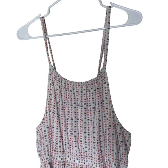 Old Navy Maxi Sundress Womens XL Orange Floral Sleeveless Peasant Cottagecore - Picture 5 of 10